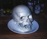 A plastic skull